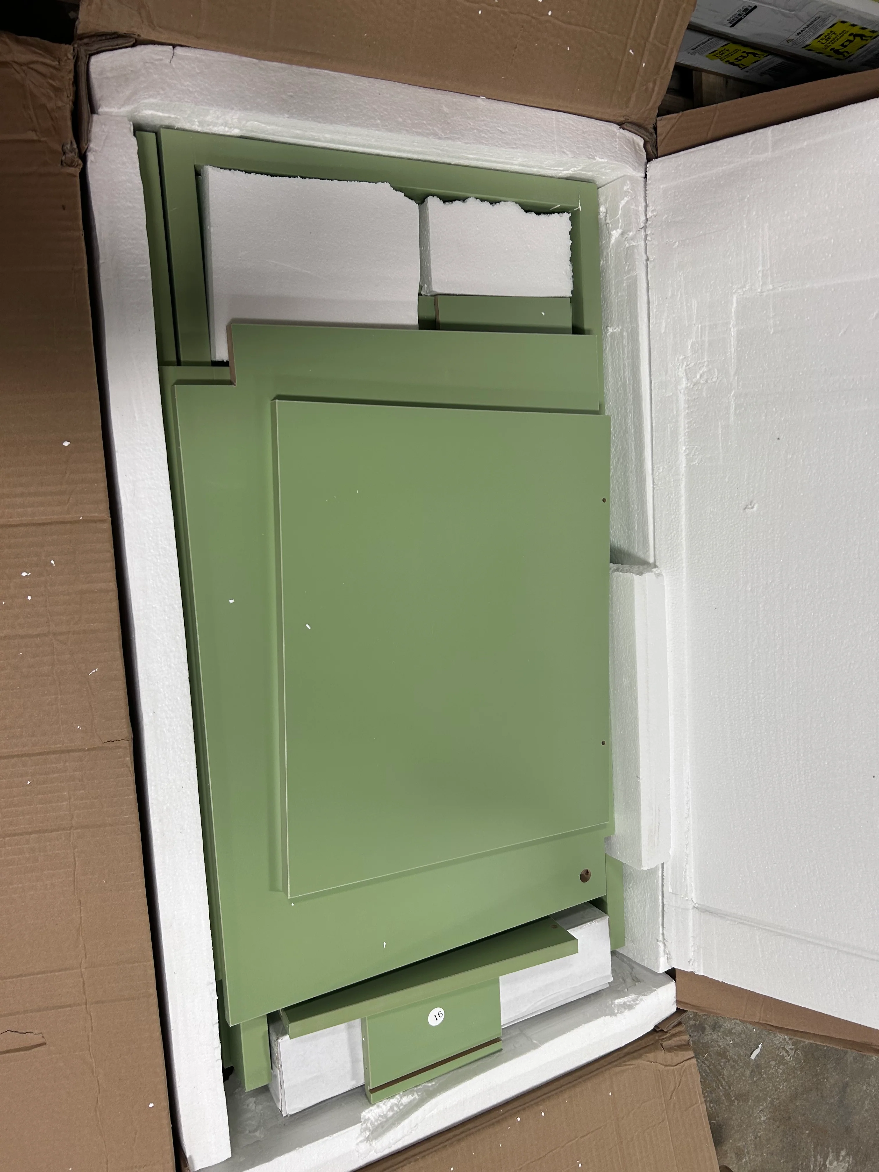 Modern RTA Freestanding Vanity Cabinet Base Green - Image 4