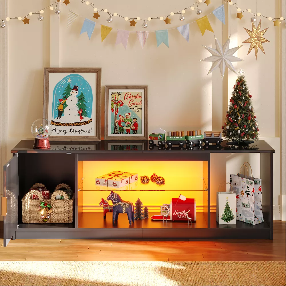 Modern Media Console with Adjustable shelf - Image 4