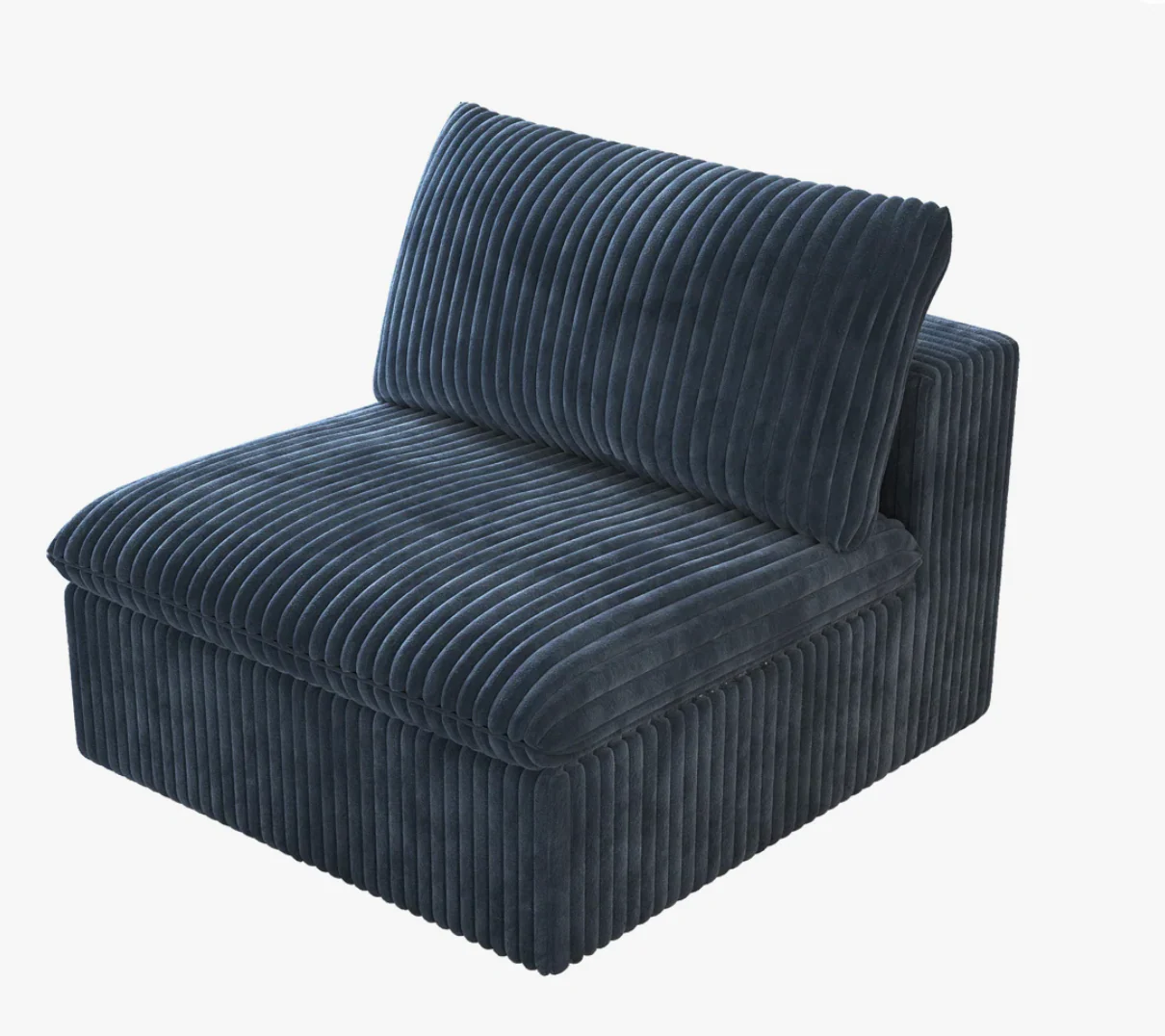 Modern Middle Seat Armless Chair SHOWROOM ITEM