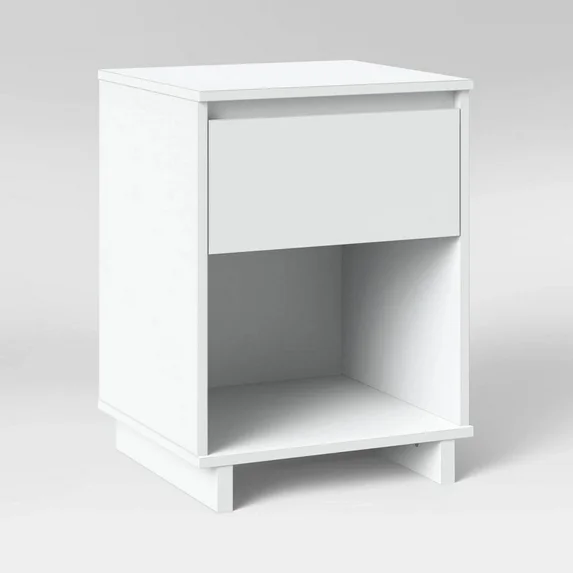 Modern Nightstand White - Image 2