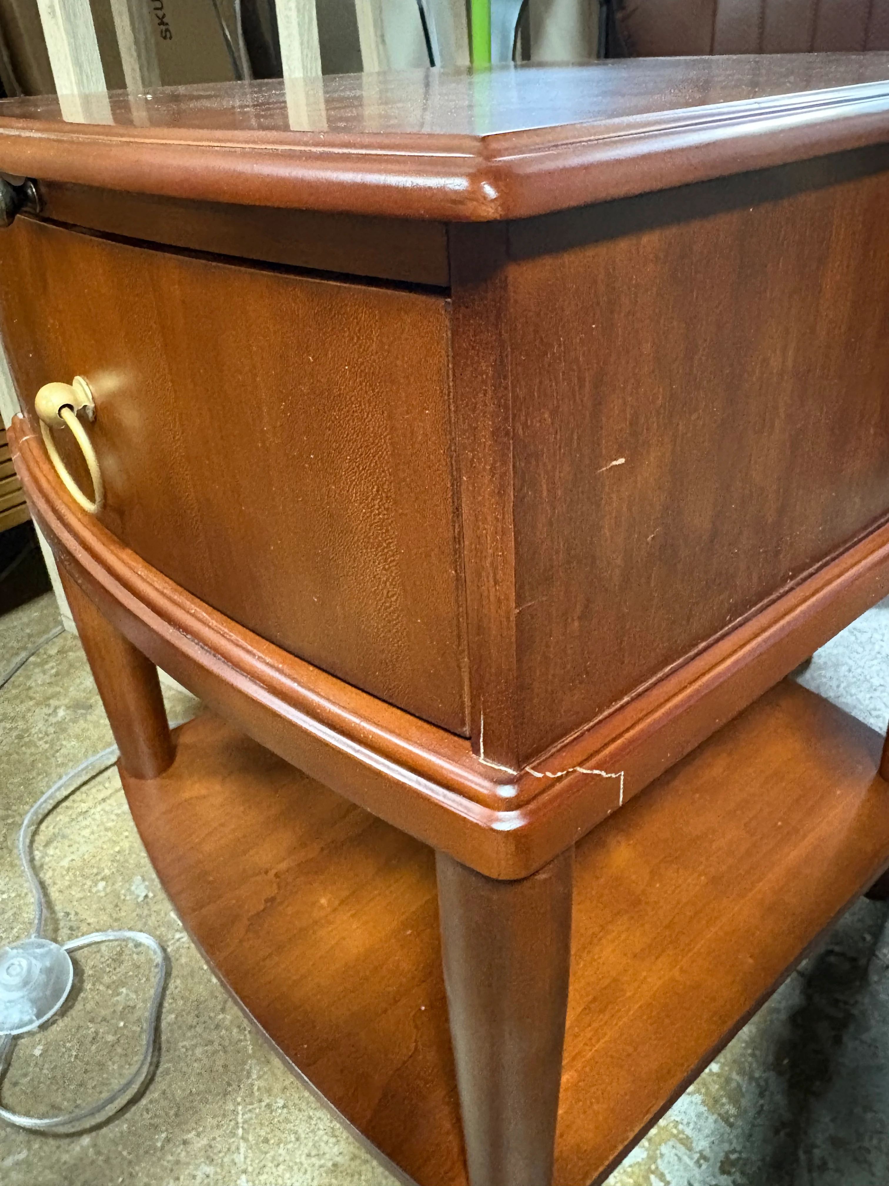 Modern Side Table With Storage SHOWROOM ITEM - Image 2