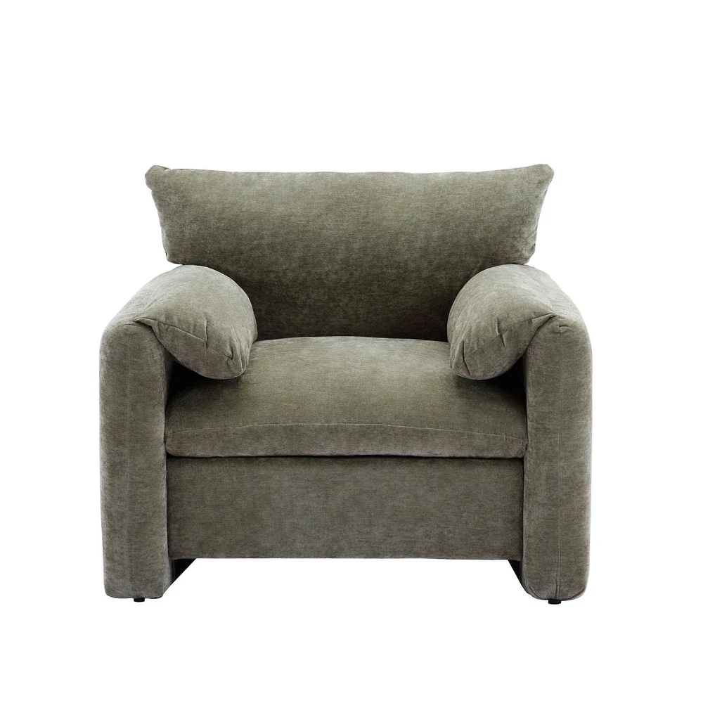 Modern Style Chenille Oversized Armchair - SHOWROOM ITEM