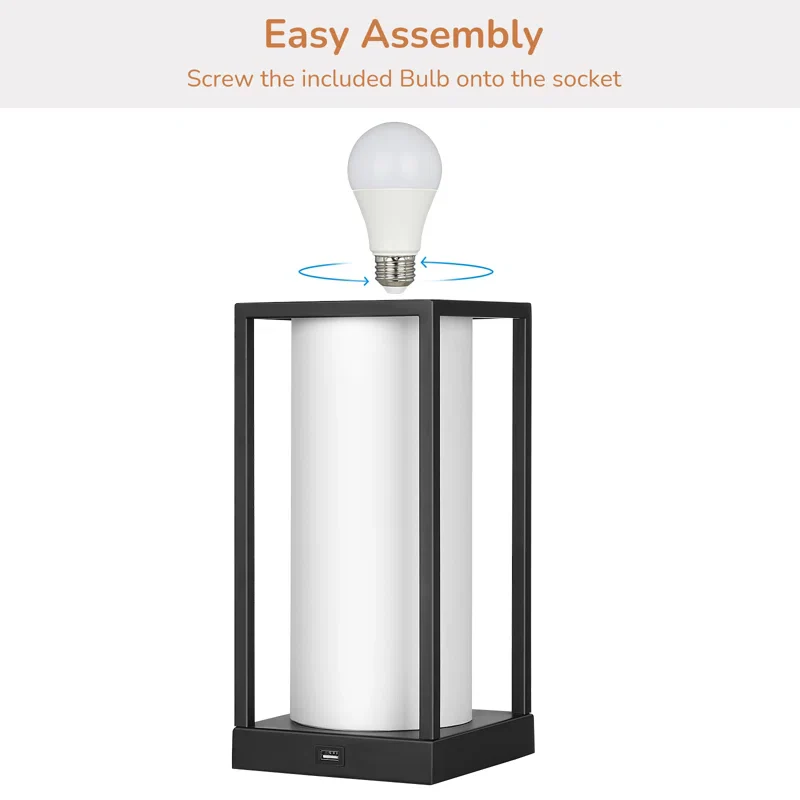 Montego Dimmable Table Lamp with USB Touch Control - Image 4