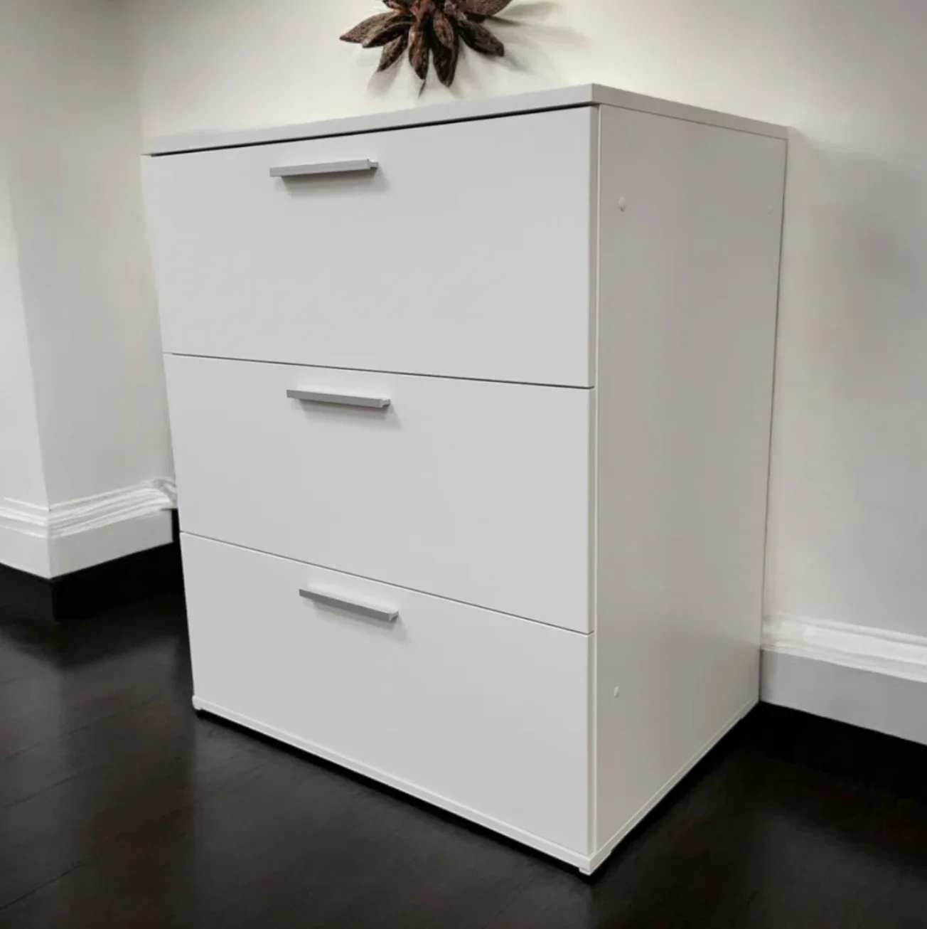 Morgan Three-Drawer Modular Jumbo Chest In White SHOWROOM ITEM