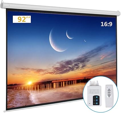 Motorized Projector Screen with Remote Control