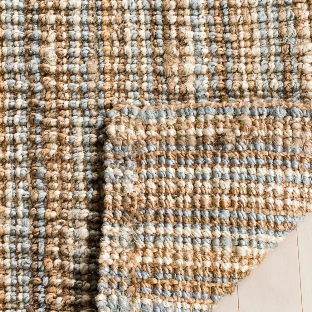 Natural Fiber Barbados Hand Woven Indoor Area Rug - Grey/Natural - 5'x8' - Image 2