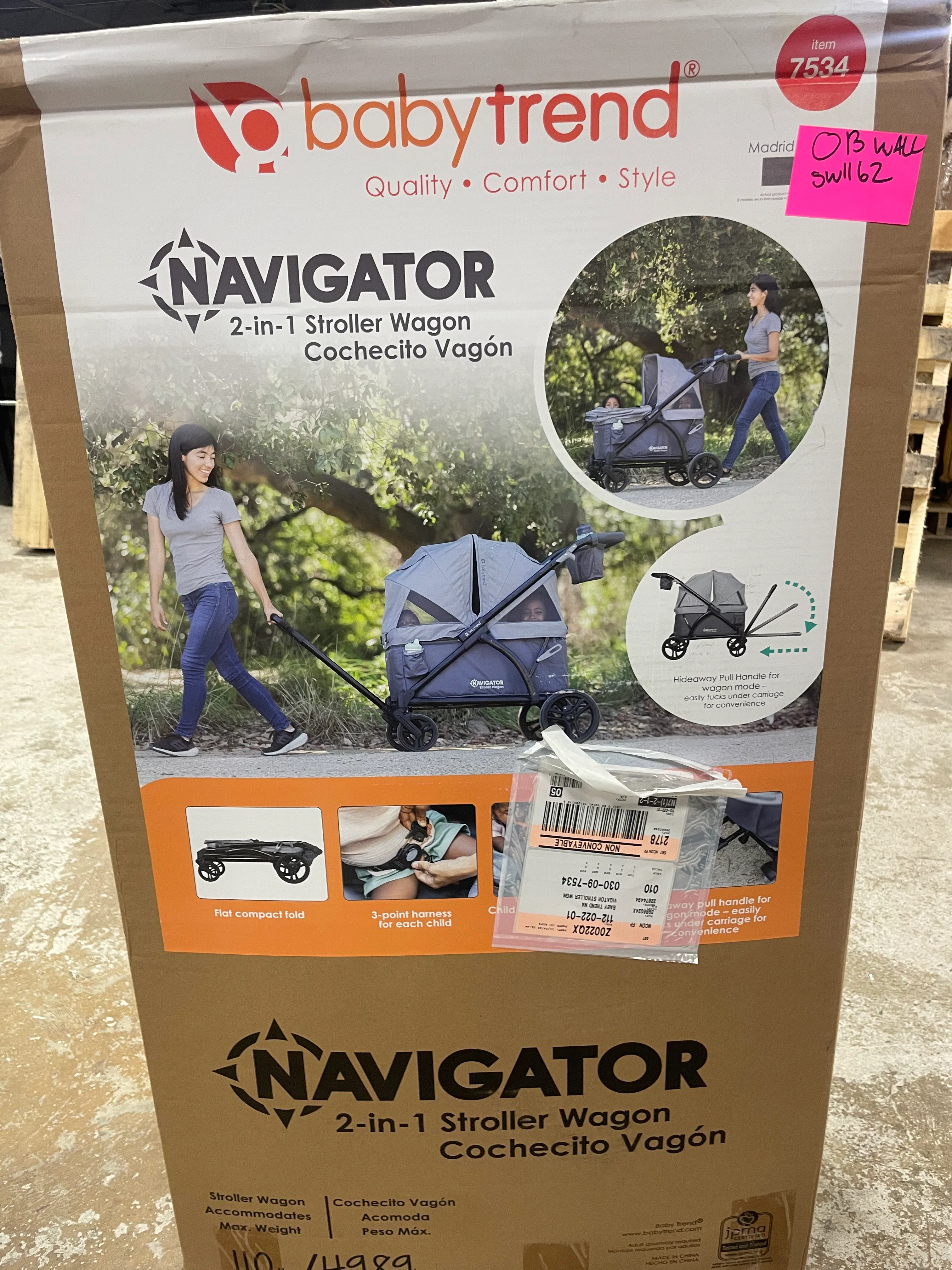 Navigator 2-in-1 Stroller Wagon - Madrid Gray - Image 6