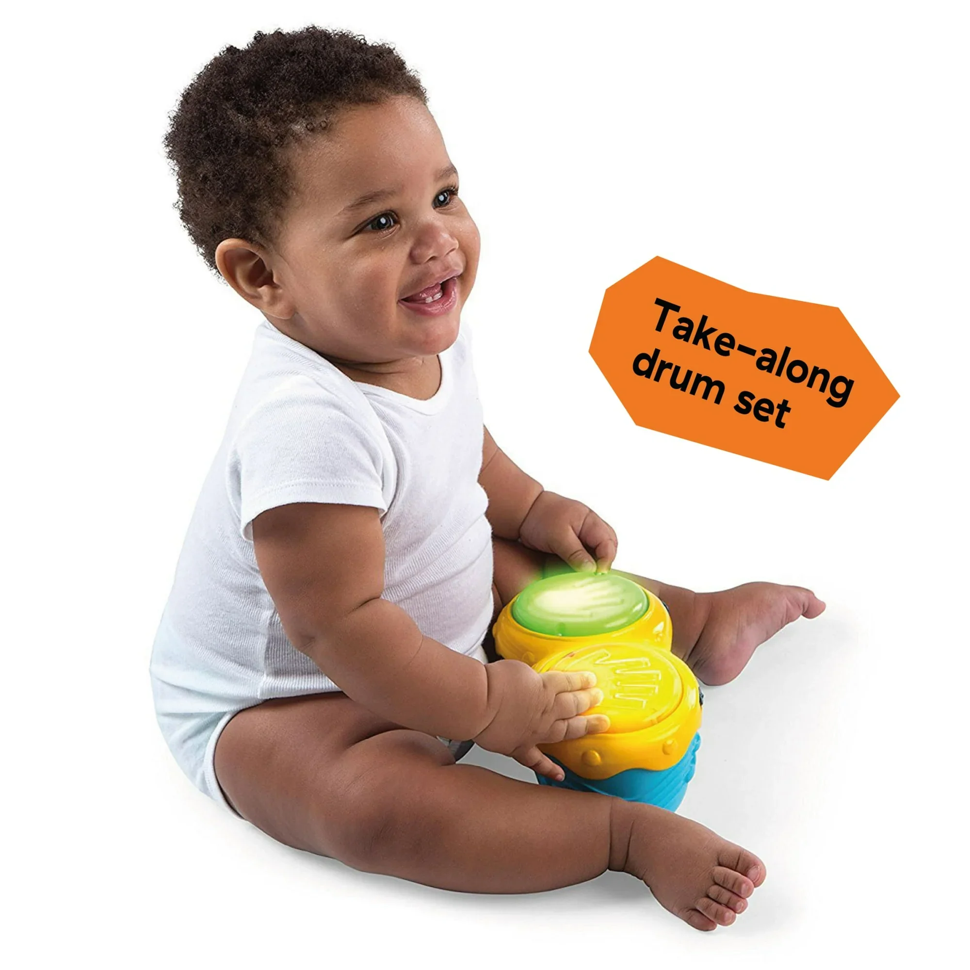 Neighborhood Symphony Activity Infant Jumper with Take-Along Drum Set, Unisex - Image 5