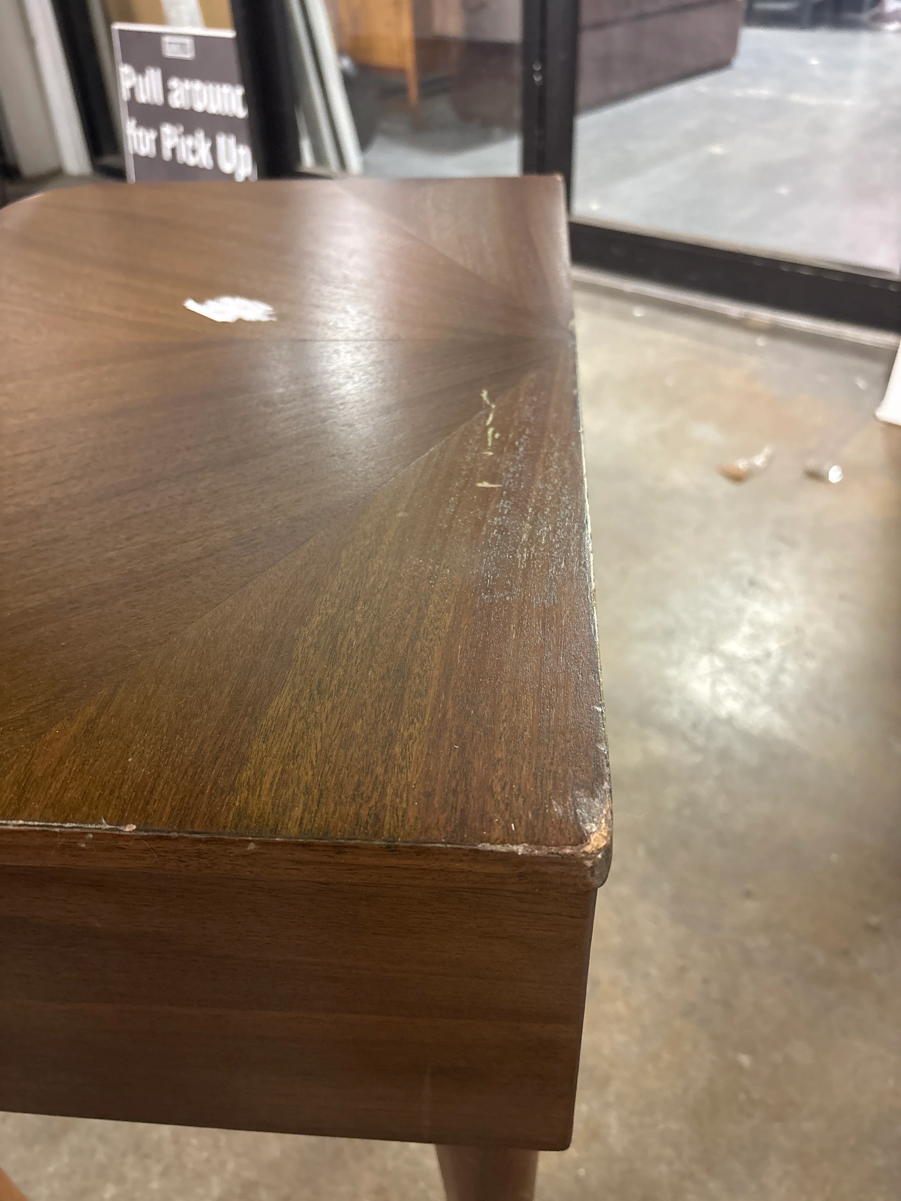 Nephi One-Drawer Accent Table Walnut Brown SHOWROOM ITEM - Image 4