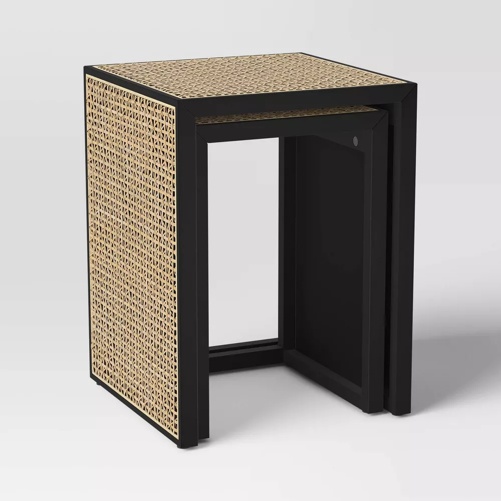Nesting Accent Table Black/Natural