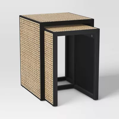 Nesting Accent TABLE ONLY - Black/Natural - Image 3