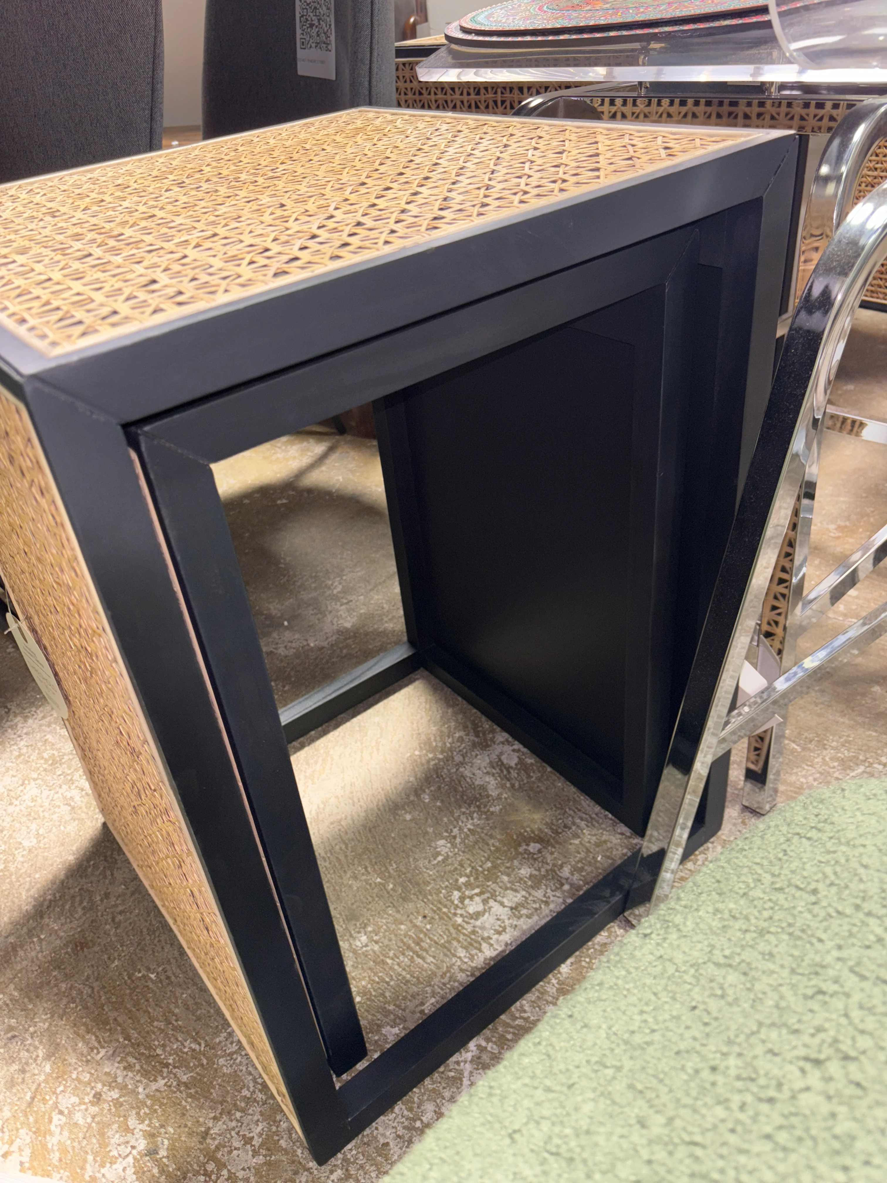 Nesting Accent Table Black/Natural - Threshold™ SHOWROOM ITEM - Image 4