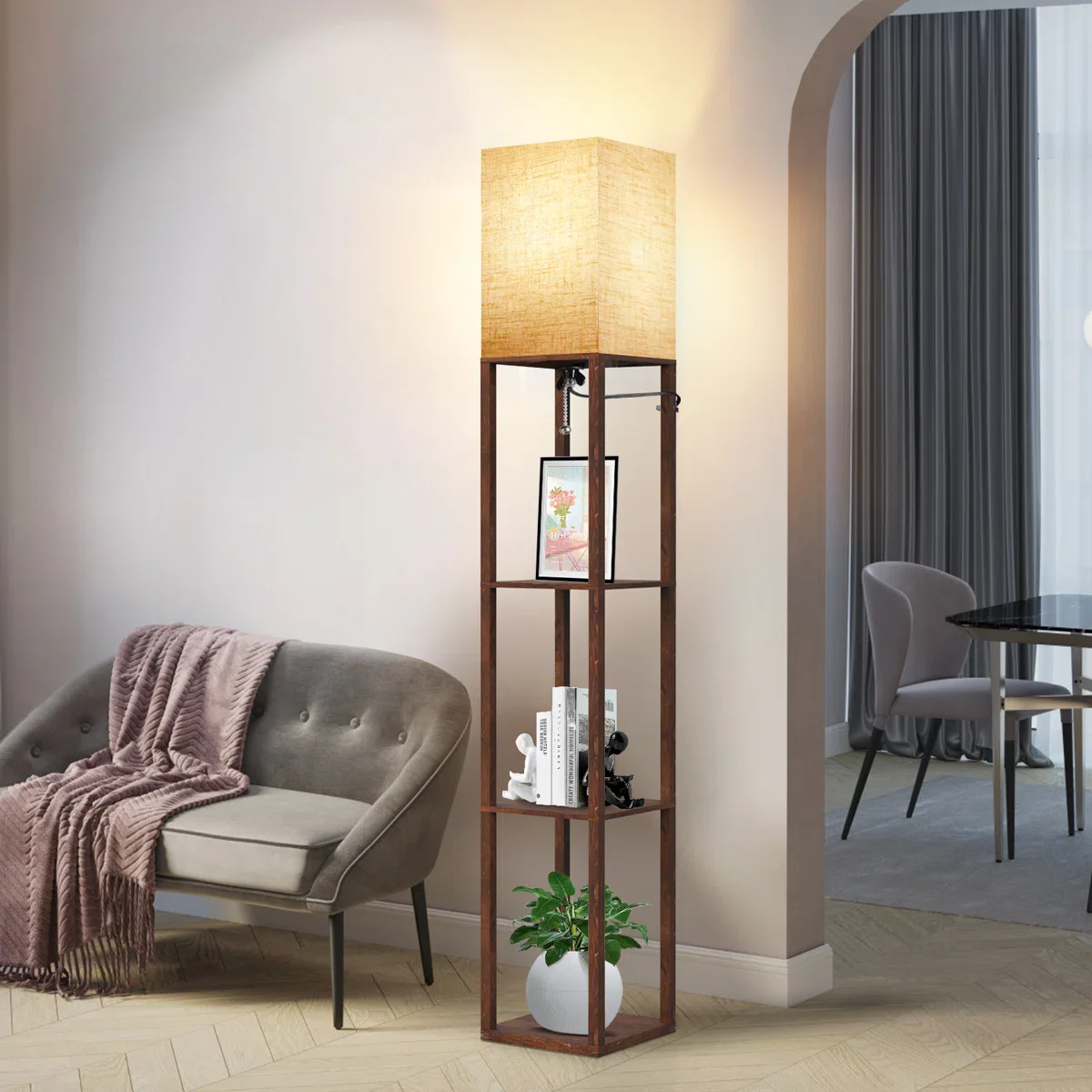 Nevaen Column Dimmable LED Floor Lamp - Image 3