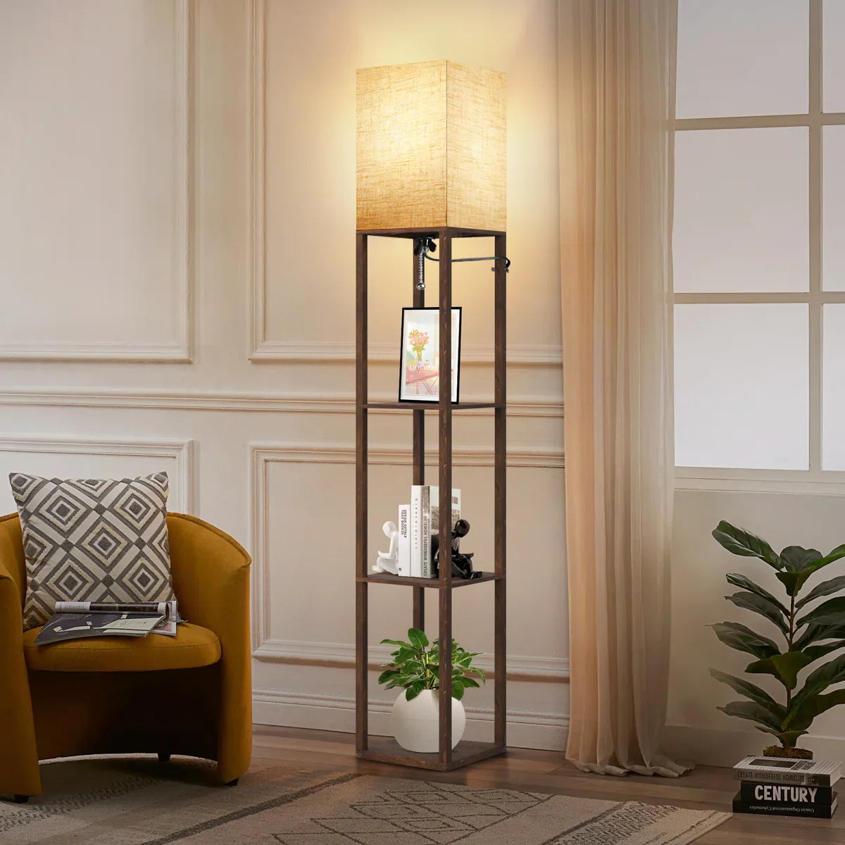 Nevaen Column Dimmable LED Floor Lamp - Image 4