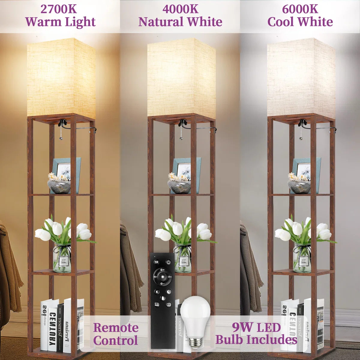 Nevaen Column Dimmable LED Floor Lamp - Image 5