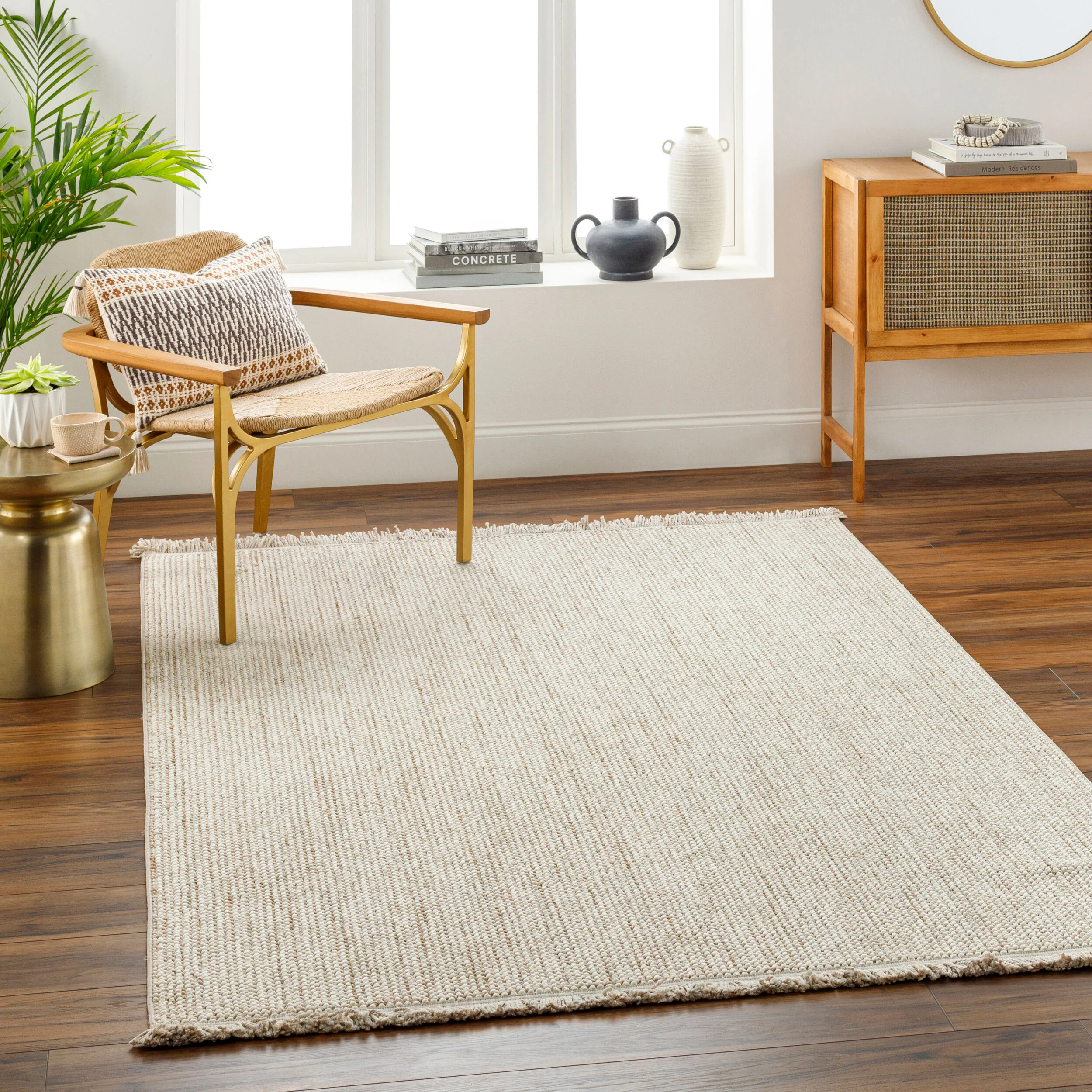 New Delhi Machine Woven Rug 5'2"x7' - Image 5