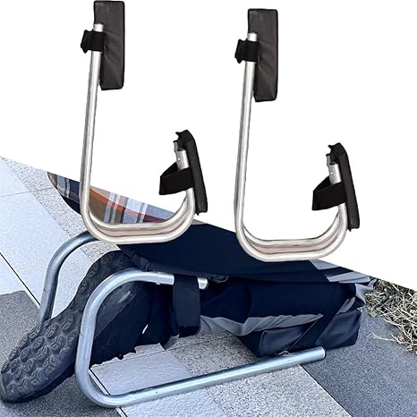 Knee Seat for Gardening, Strap on Kneeling Device for Garden (2PC-Silver)