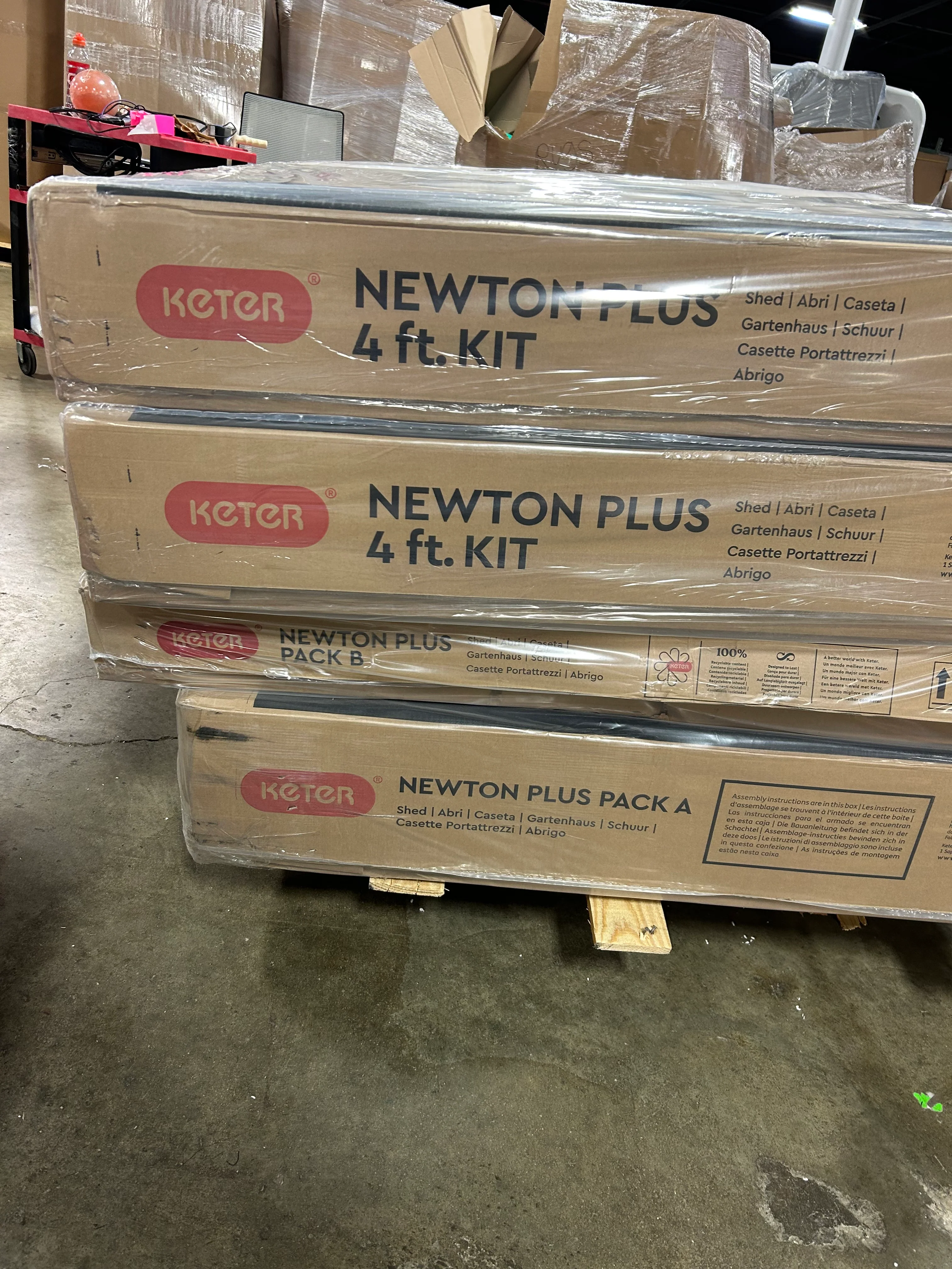 Newton Plus All-Weather Storage Shed with Skylight 4-BOXES - Image 7