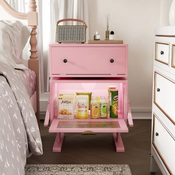 Nightstand with LED Light Strips - Image 5