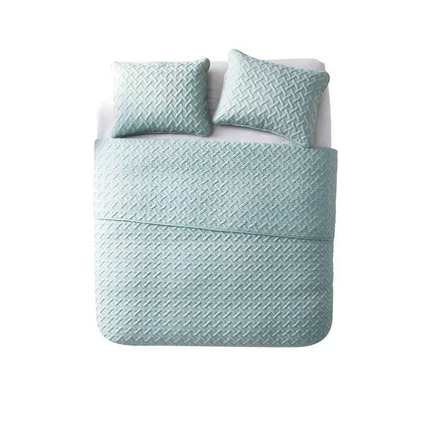 Nina Embossed Quilt Set King