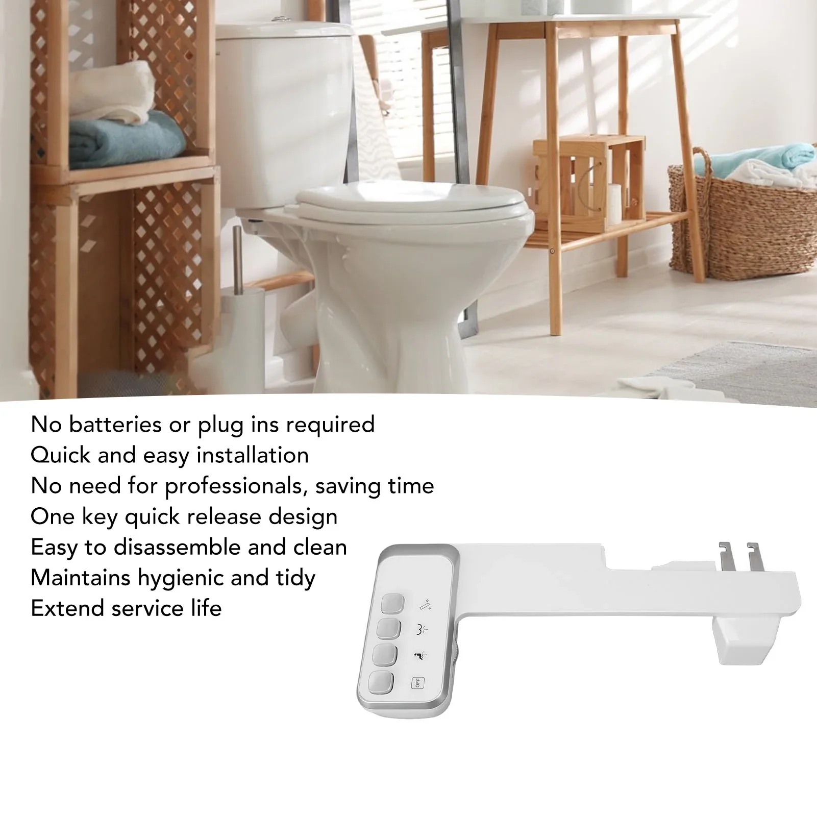 Non Electric Bidet Attachment For Toilet - Image 4