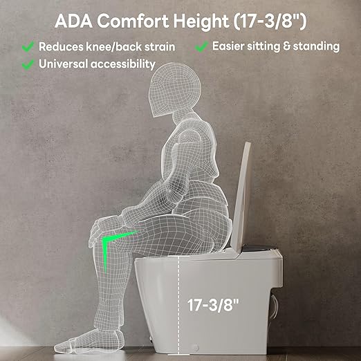 Non-electric Elongated Smart Toilet with Bidet - Image 3