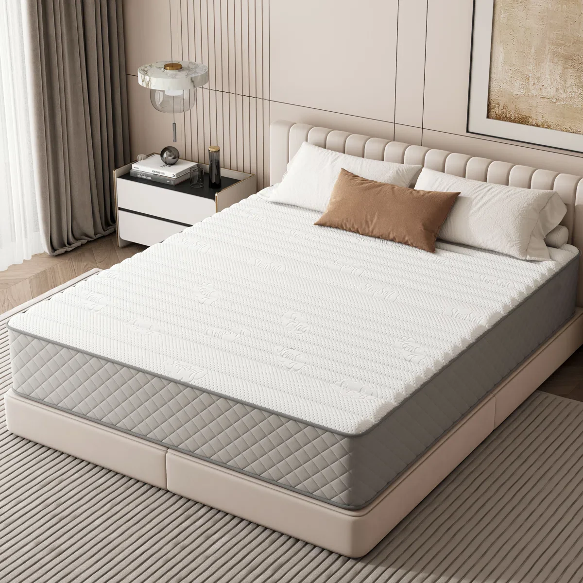 Noren Quilted Top Queen Mattress Memory Foam Medium - Image 4
