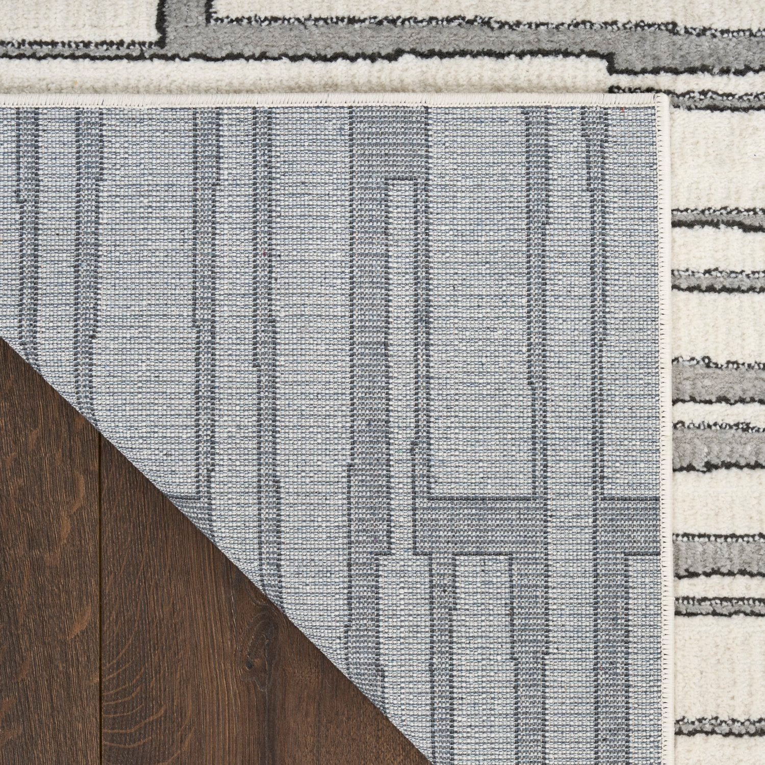 Nordic Ivory Grey Area Rug 2'x6' Runner - Image 2