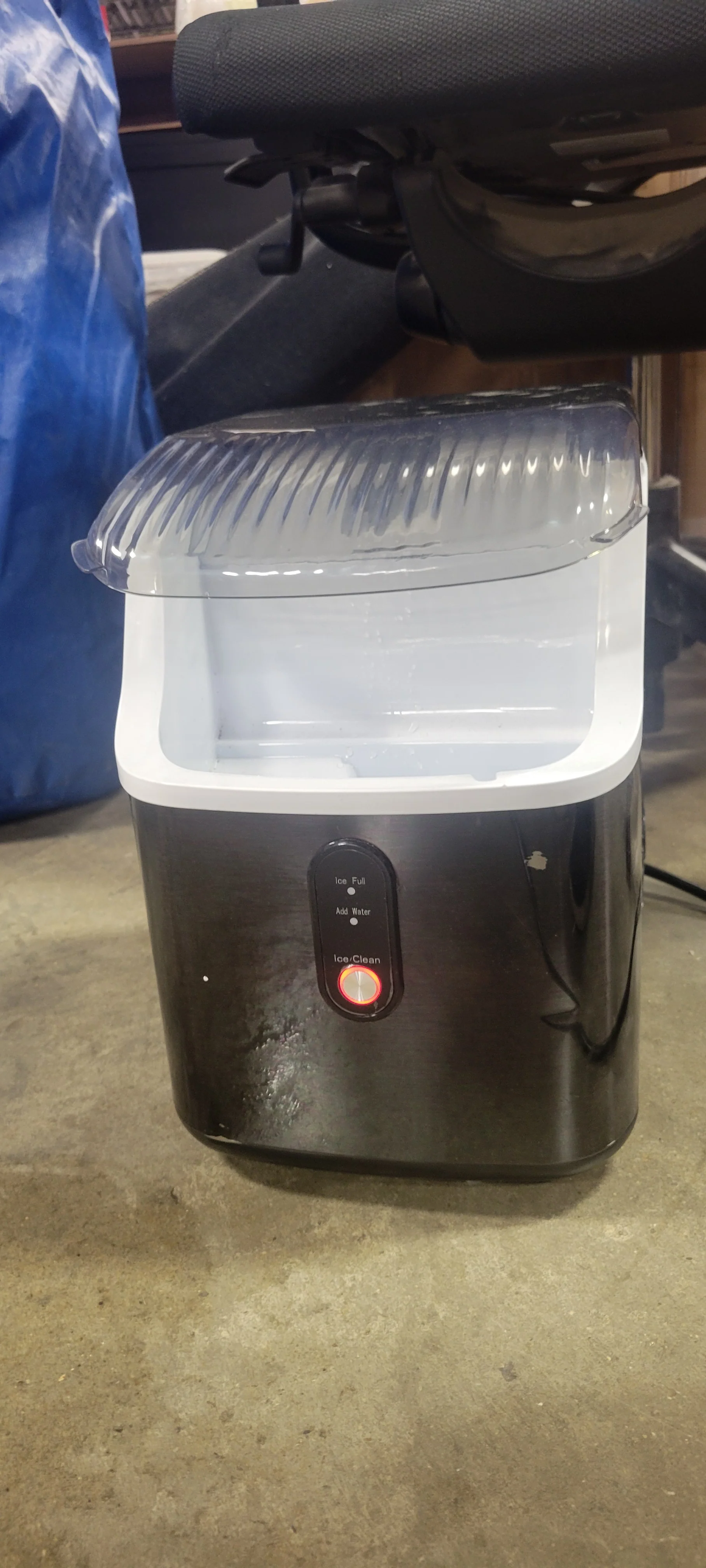 Nugget Ice Makers Countertop, Stainless Steel Black - Image 7