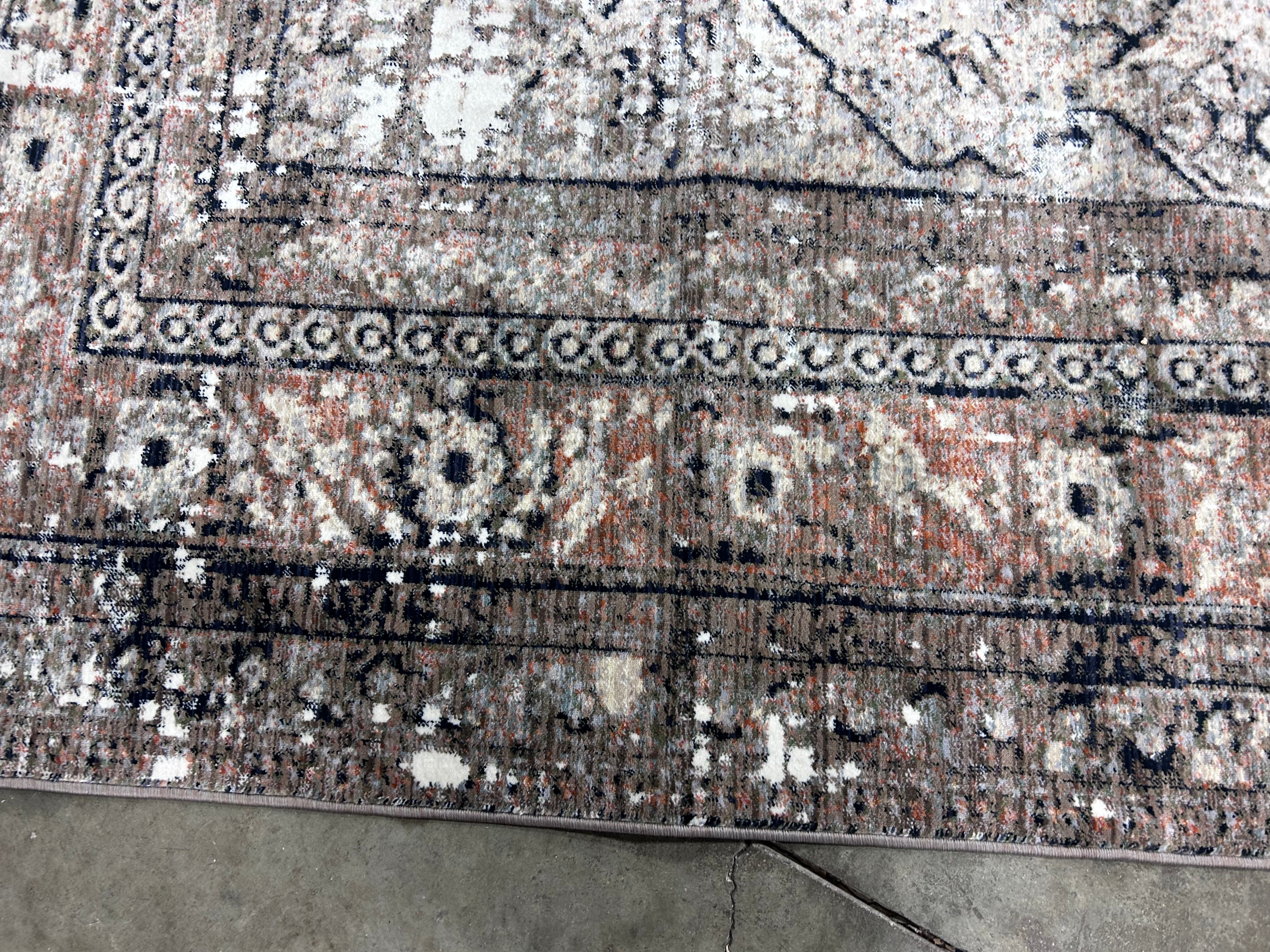 Charvi Medallion 10x13 Indoor Area Rug, Beige/Ivory - Image 6