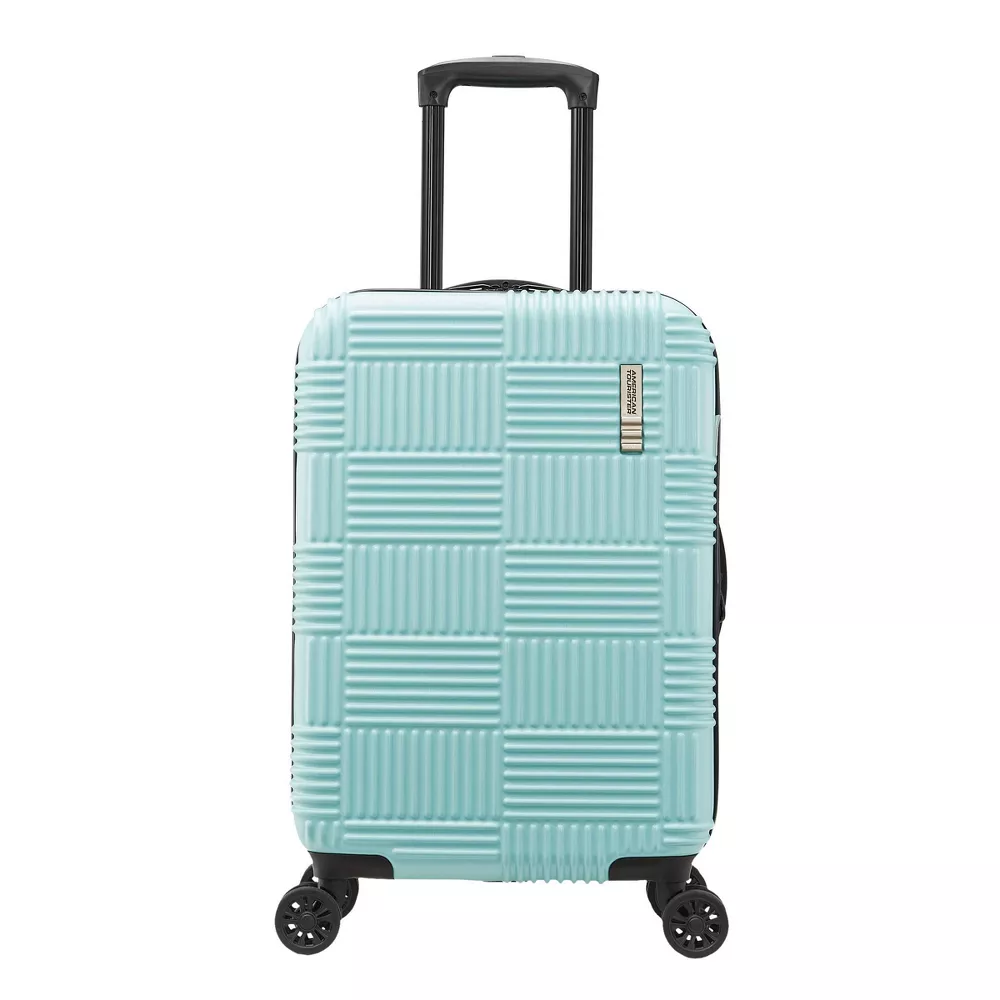 NXT Checkered Hardside Carry On Spinner Suitcase - Image 2