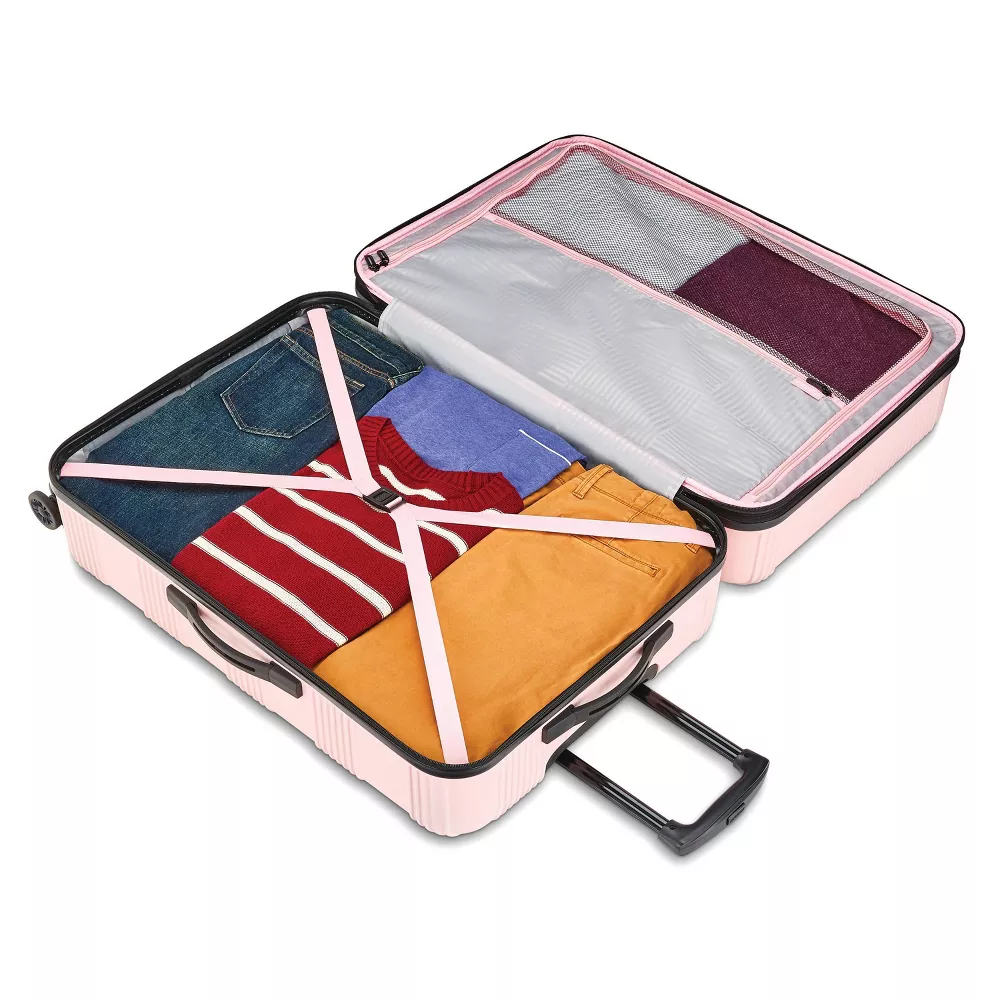 NXT Hardside Large Checked Spinner Suitcase - Image 5