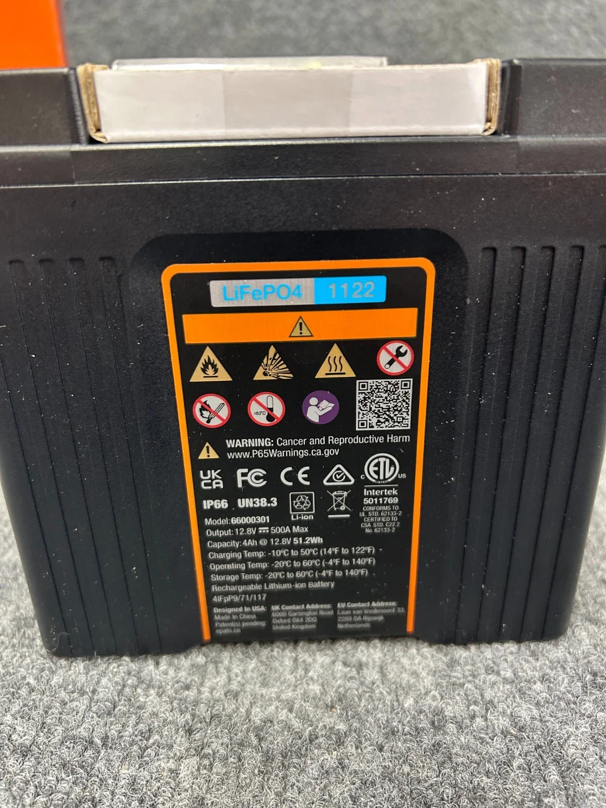 OEM HARLEY-DAVIDSON ’15-later XG, ’04-later XL ’08-’13 XR 4 AH LITHIUM BATTERY - Image 3