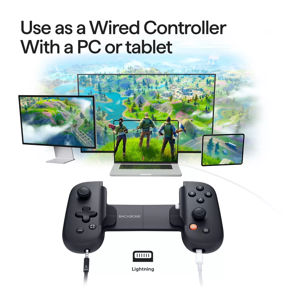 One (Lightning) Mobile Gaming Controller for iPhone - Gen 2 Black - Image 4