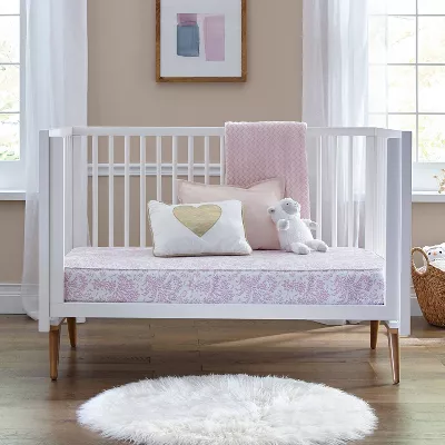 Ortho Rest Waterproof Baby Crib Mattress and Toddler Bed Mattress - Pink - Image 4
