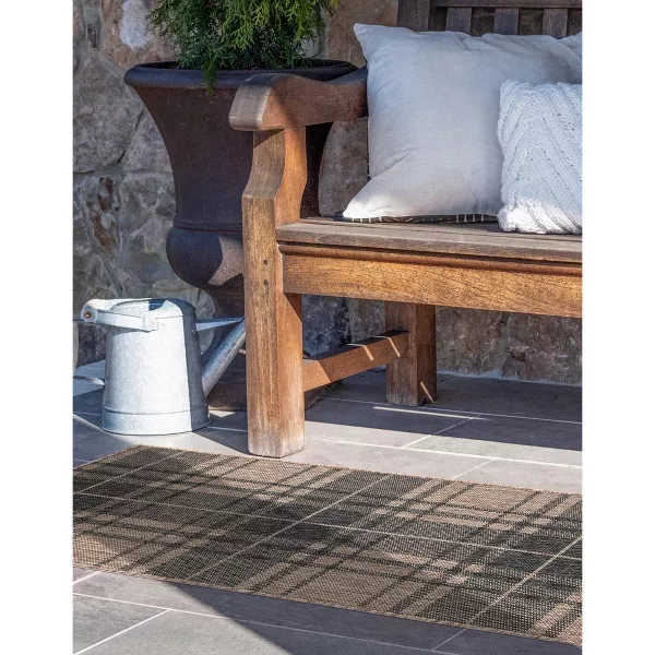 Outdoor Checkered - Buffalo Plaid Area Rug - 12ft Runner - Image 5