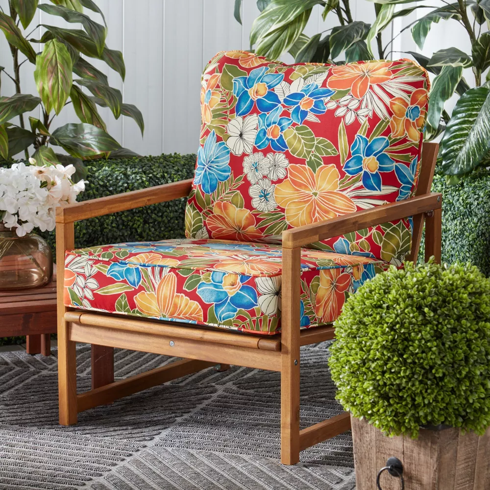 Outdoor Deep Seat Cushion Set, Heather - Image 3