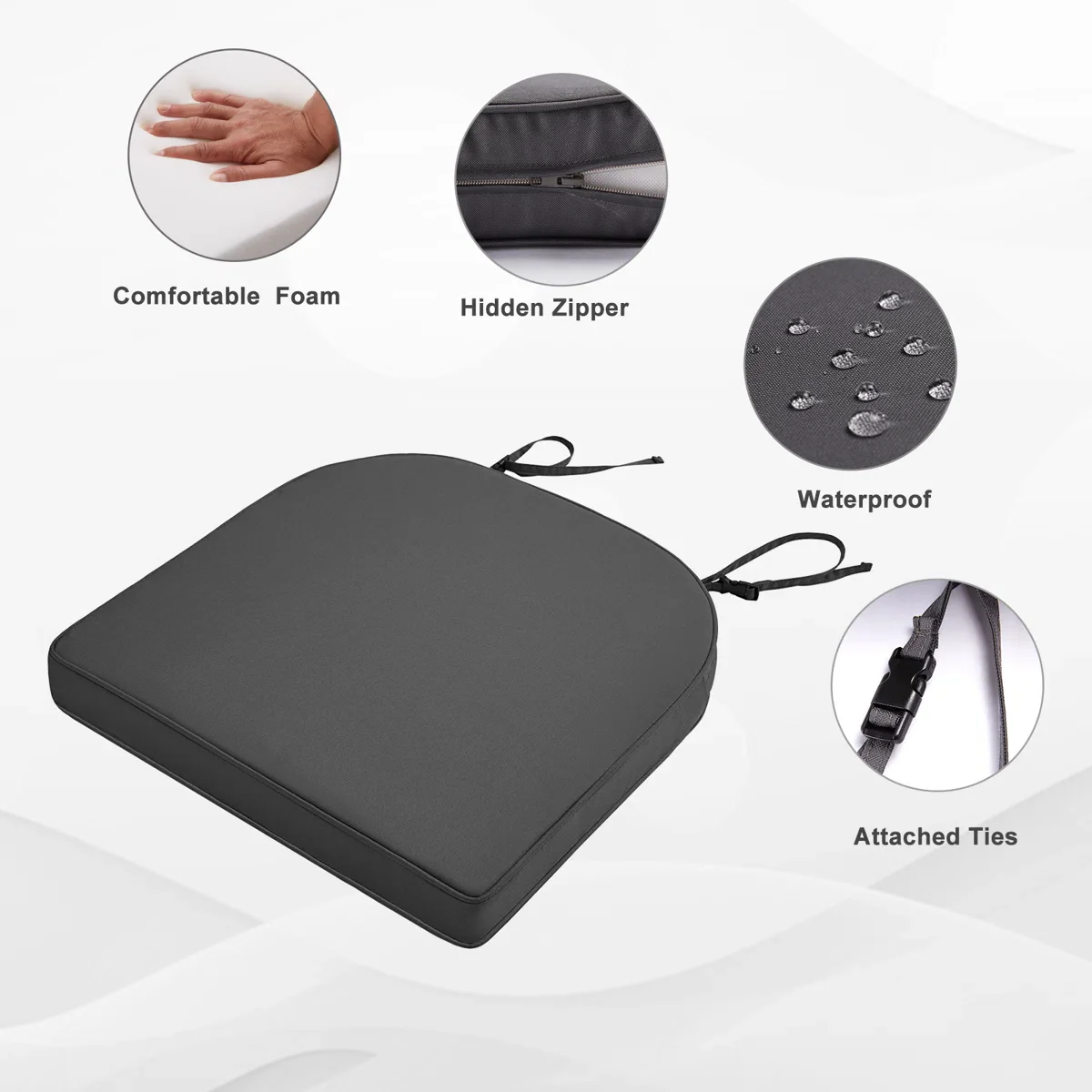 Outdoor/Indoor Replacement Dining Chair Seat Cushion - Image 2