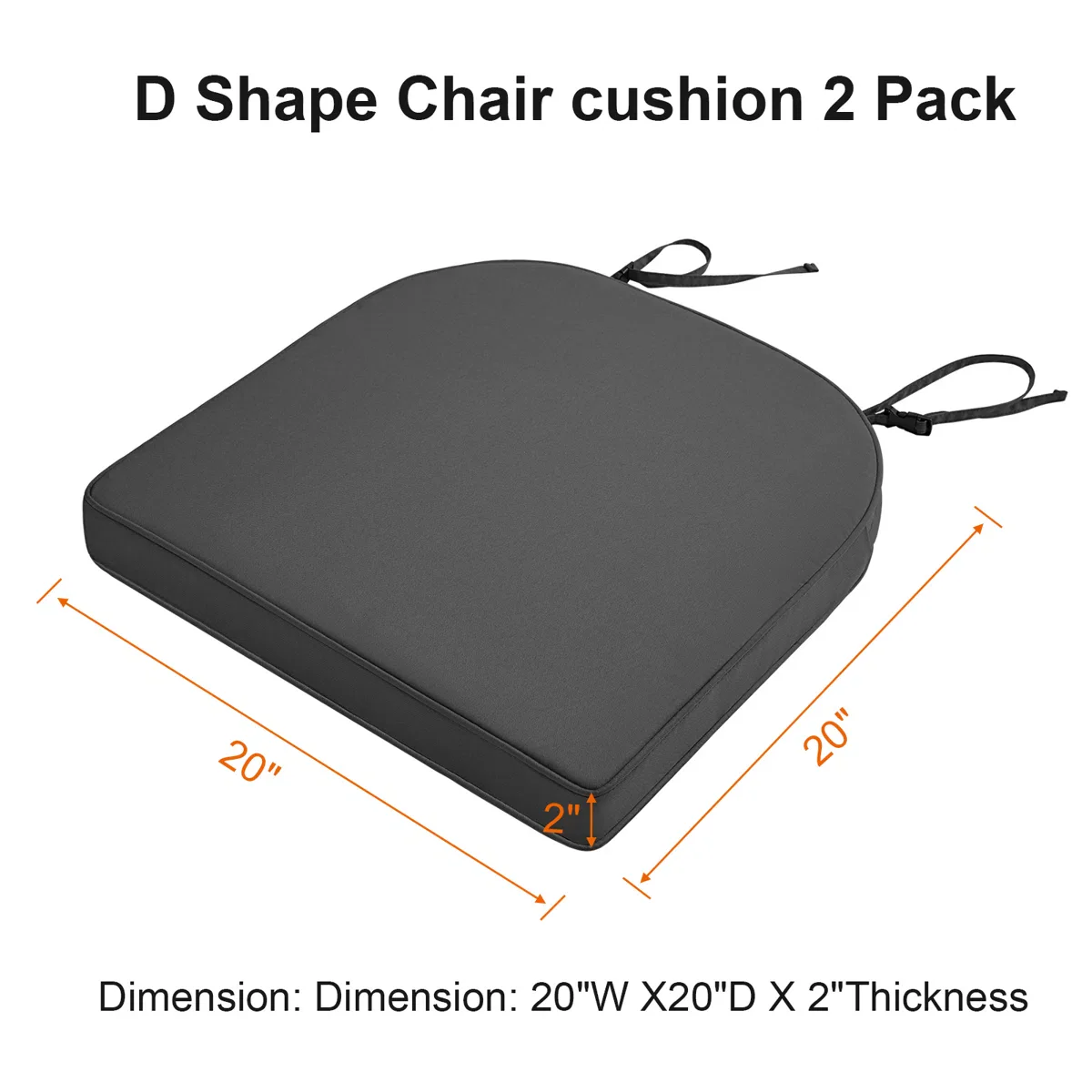 Outdoor/Indoor Replacement Dining Chair Seat Cushion - Image 3