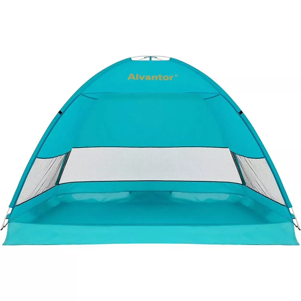 Outdoor Instant Pop Up Sun Shade Canopy 2 People Beach Shelter Tent Turquoise