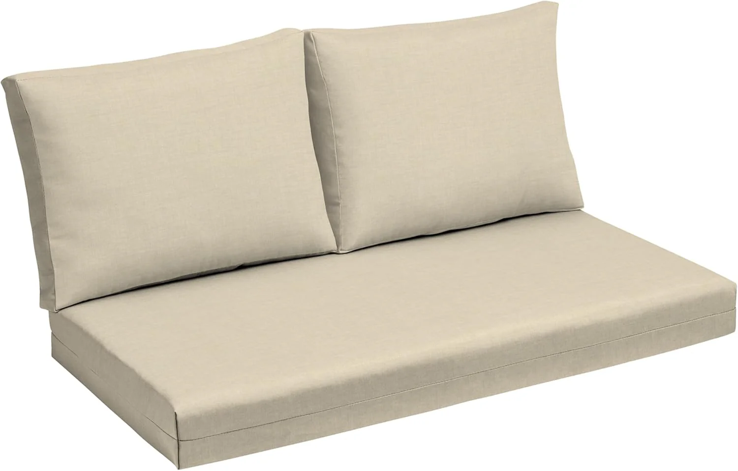 Outdoor Loveseat Cushion Set Tan Leala
