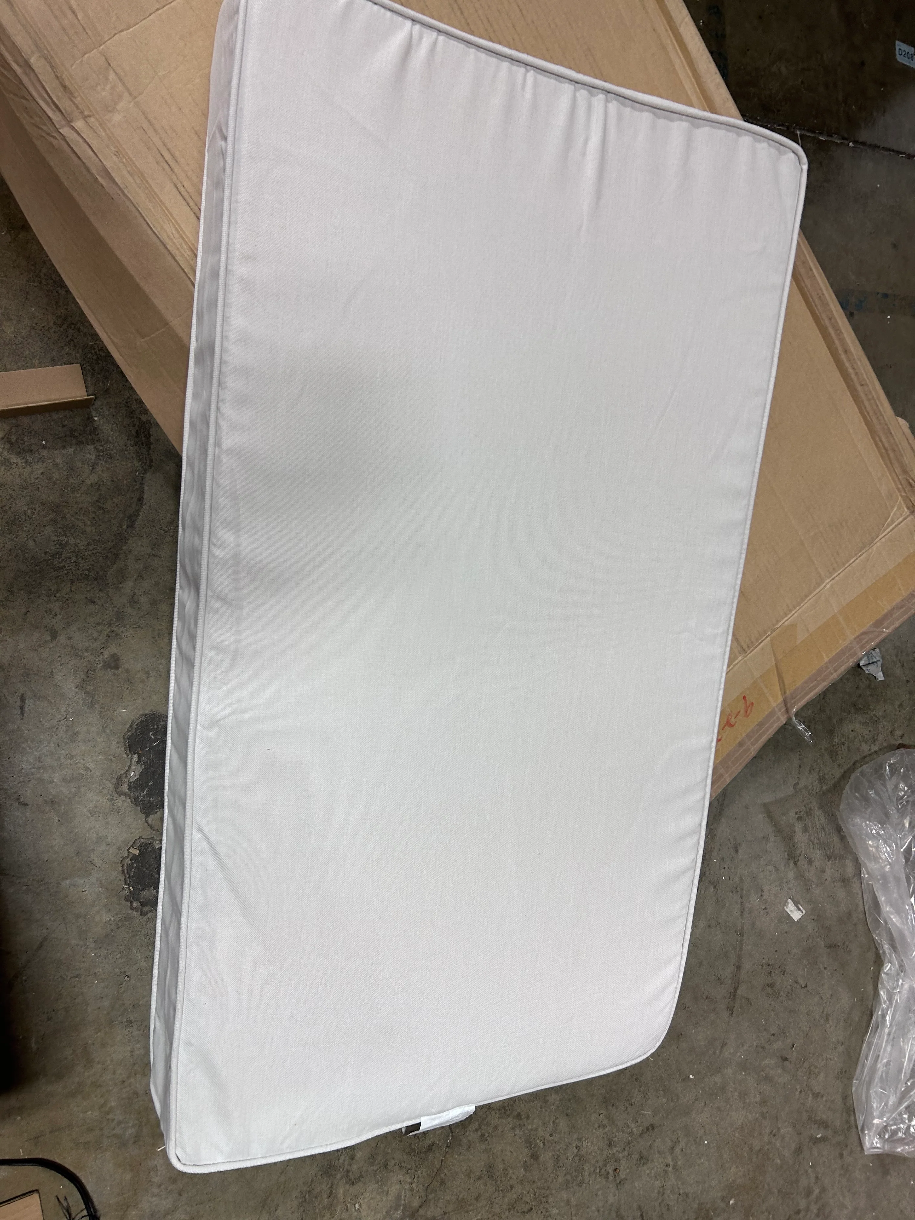 Outdoor Loveseat Cushion Set Tan Leala - Image 8