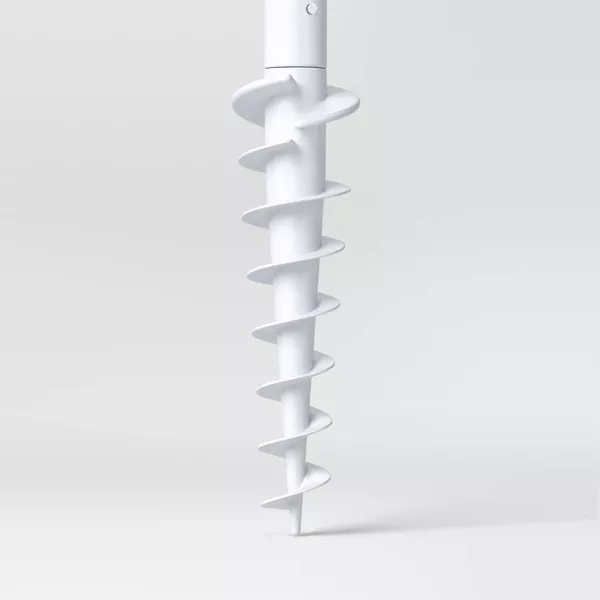 Outdoor Patio Beach Umbrella with Fringe - Image 2