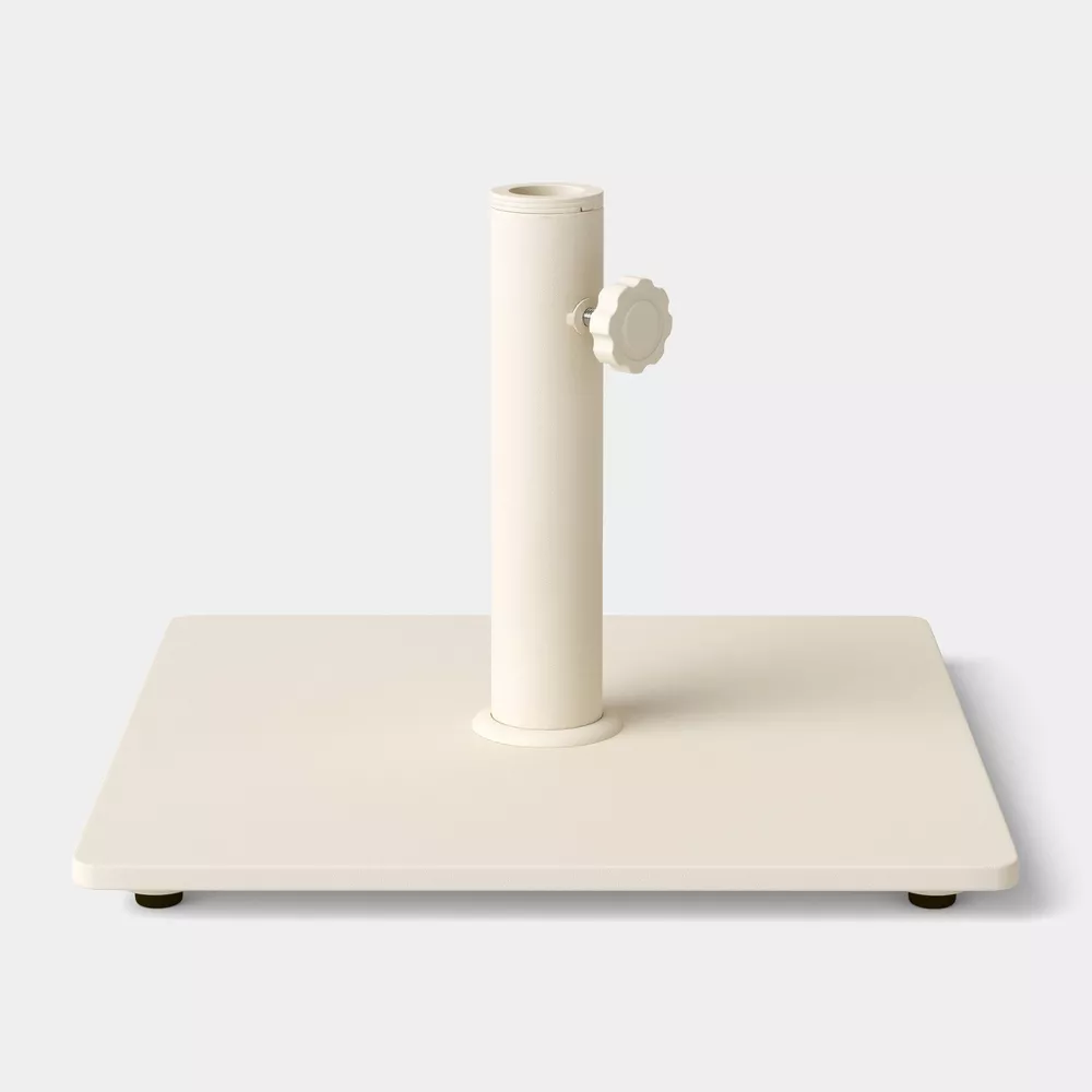 Outdoor Patio Table Umbrella Base Ivory