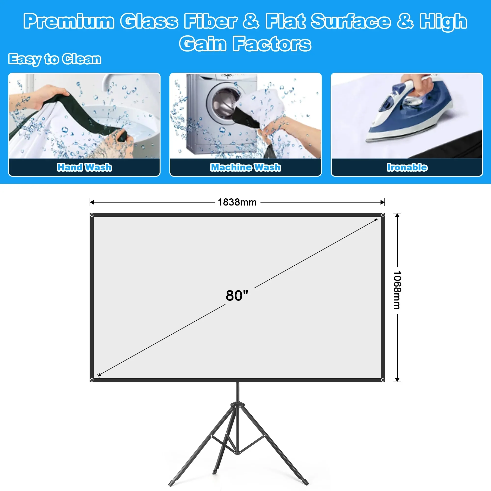 Outdoor Projector Screen with Stand - Image 3