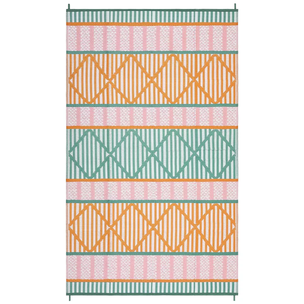 Waterproof Reversible – Modern Striped Geometric 8x10