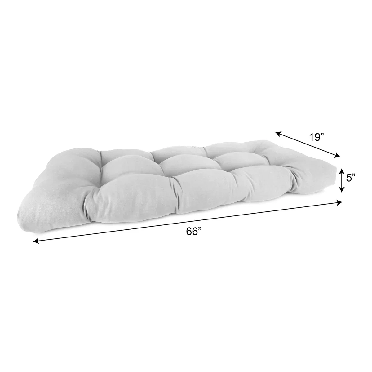 Outdoor Wicker Bench Cushion - Image 4