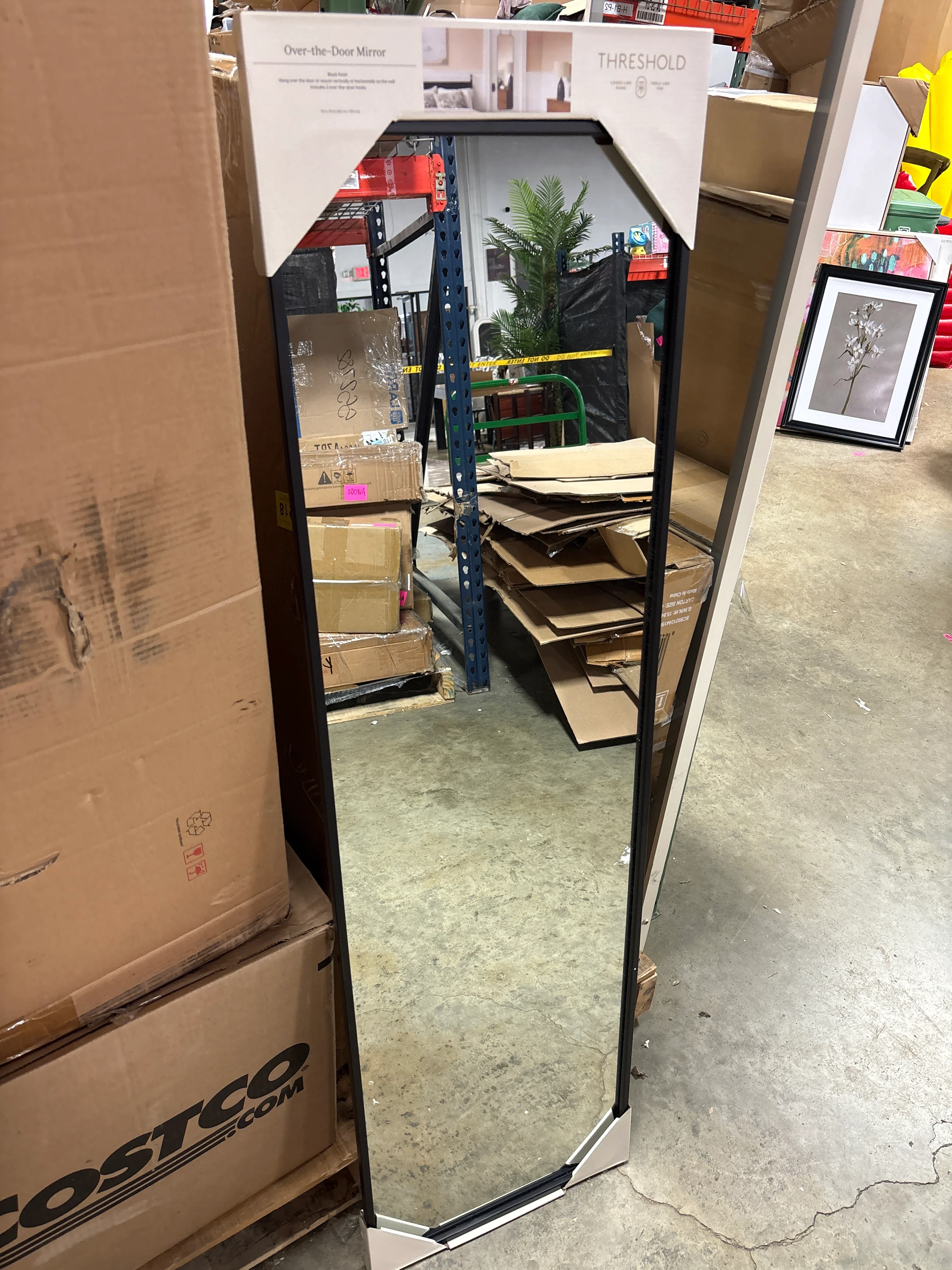 Over the door Full Length Mirror SHOWROOM ITEM - Image 2