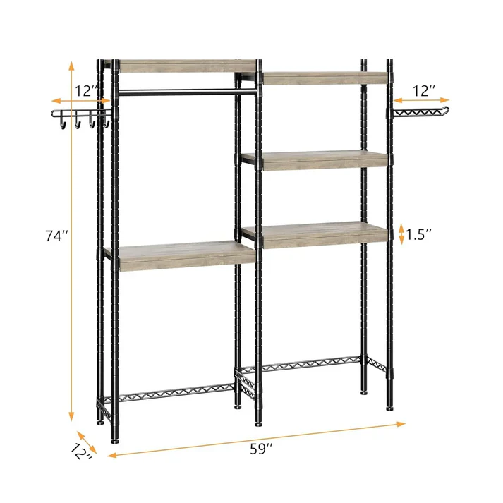 5-Tier Laundry Room Shelves Heavy Duty Washer Dryer - Image 5