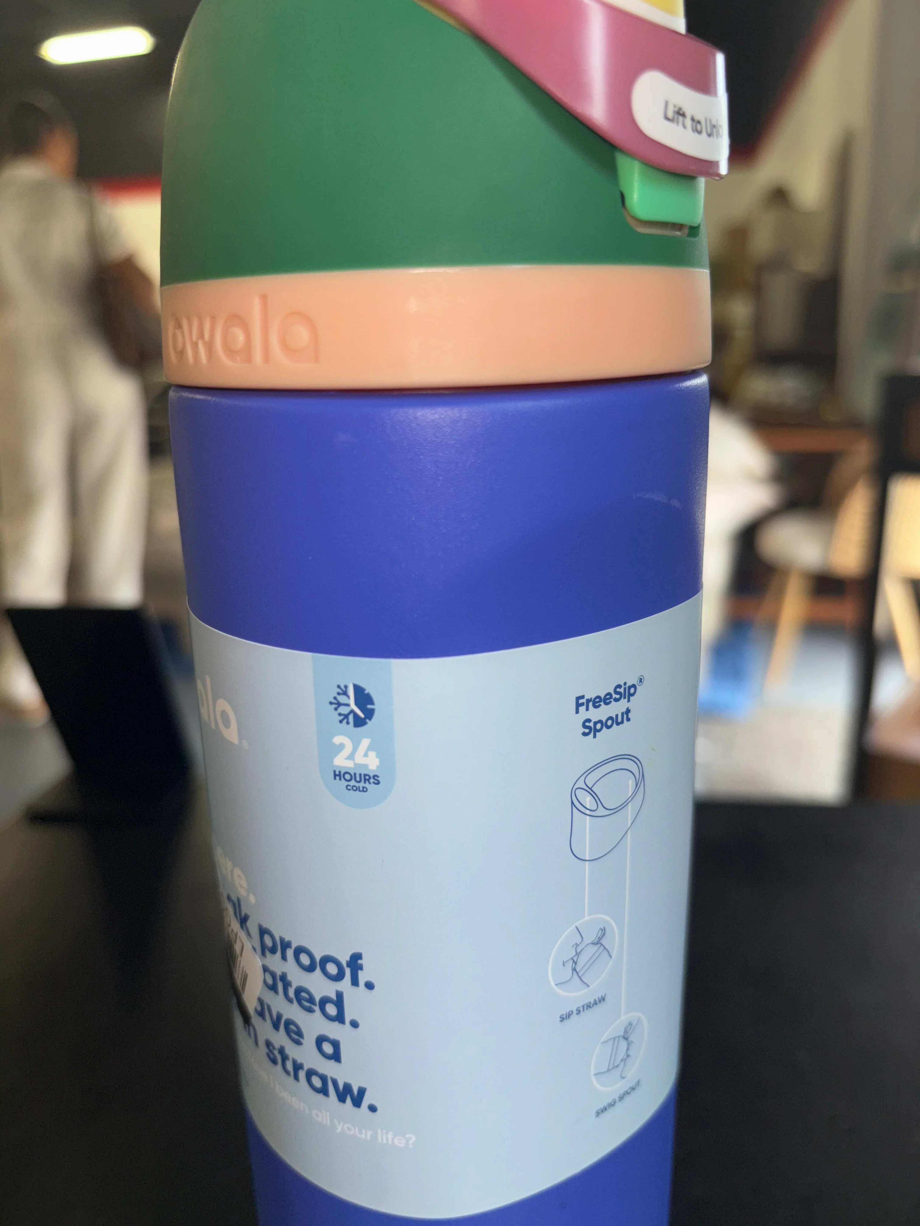 Owala 24oz FreeSip Stainless Steel Water Bottle - Teen Spirit SHOWROOM ITEM - Image 4